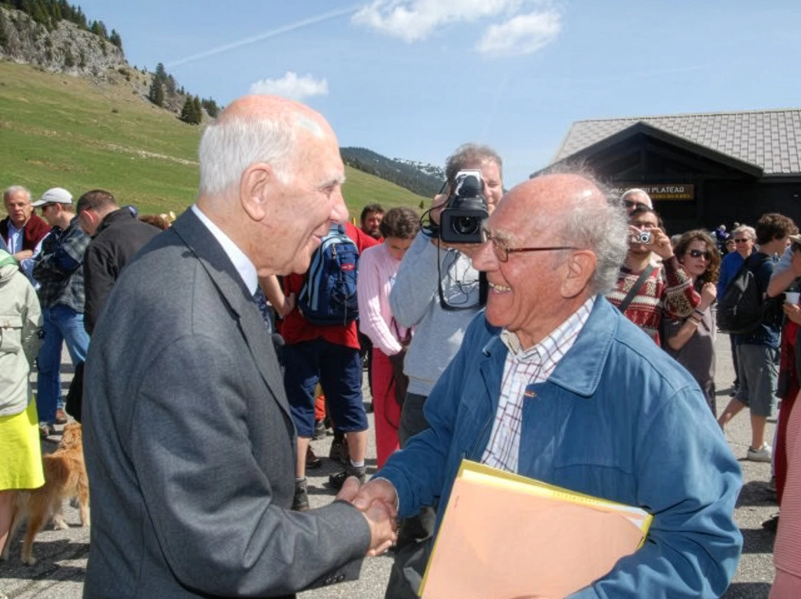 Stéphane Hessel et Walter Bassan